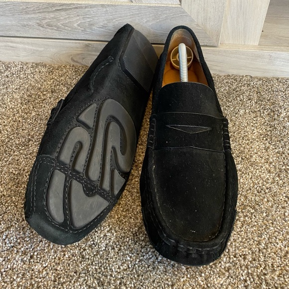 GENTLE SOULS - MATEO DRIVER PENNY LOAFER Black Suede 11.5 - Picture 9 of 15
